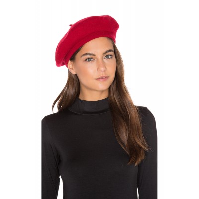 Brixton Audrey Beret Wool Cap s Sun Hat Red Size S New  eb-44516874